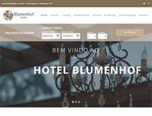 Tablet Screenshot of hotelblumenhof.com.br